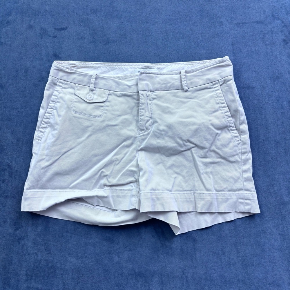 Banana Republic Martin Fit Chino Shorts Beige Cotton Stretch Size 6